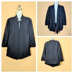 Jones New York Collection Navy Blue Career Jacket